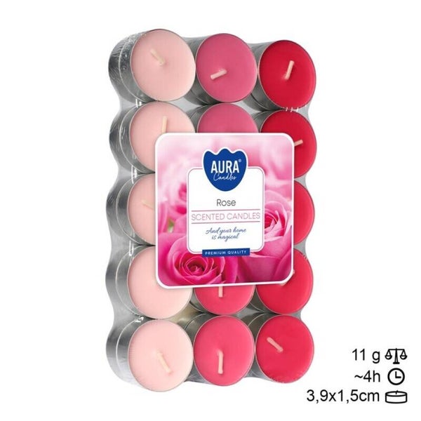 Velas Tea Light (30) Rosa (6unid)