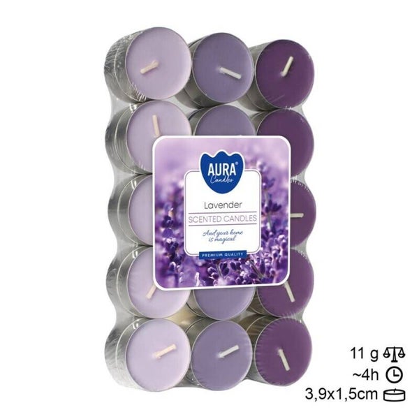 Velas Tea Light (30) Lavanda (6unid)