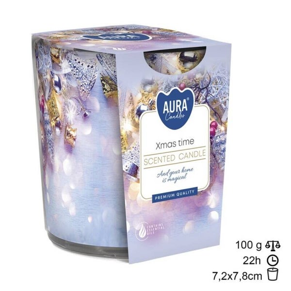 Vela Copo Tempo Natal 20h (6unid)