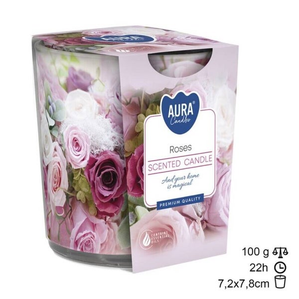 Vela Copo Rosas 20h (6unid)