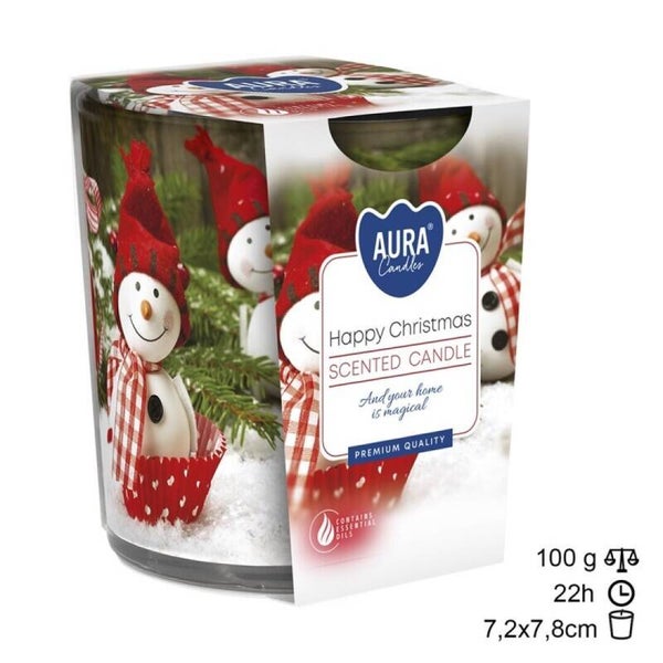 Vela Copo Feliz Natal 20h (6unid)