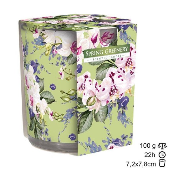 Vela Copo Verde Primavera 22h (6 unid)