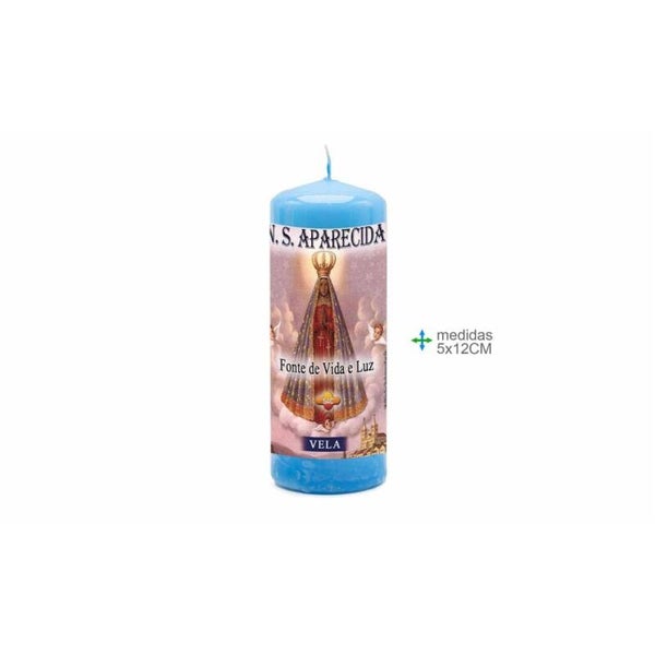bougie Kaars N.S. Aparecida 5x12cm (12unid)