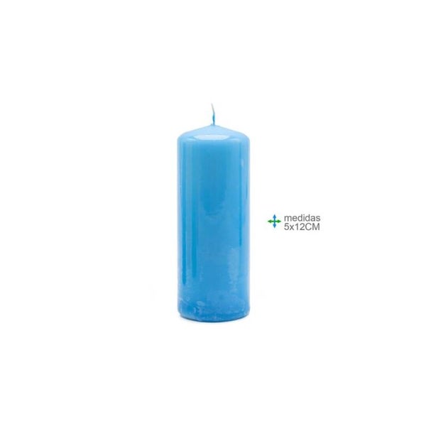 bougie Kaars Pilar Azul 5x12cm