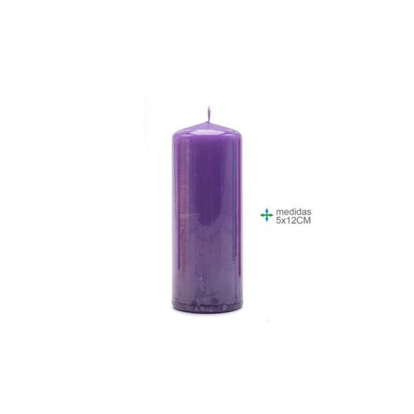 bougie Kaars Pilar Roxo 5x12cm (12unid