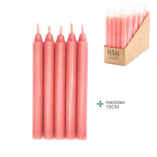 bougie Kaars Ritual Rosa 1,5x15cm (15unid)