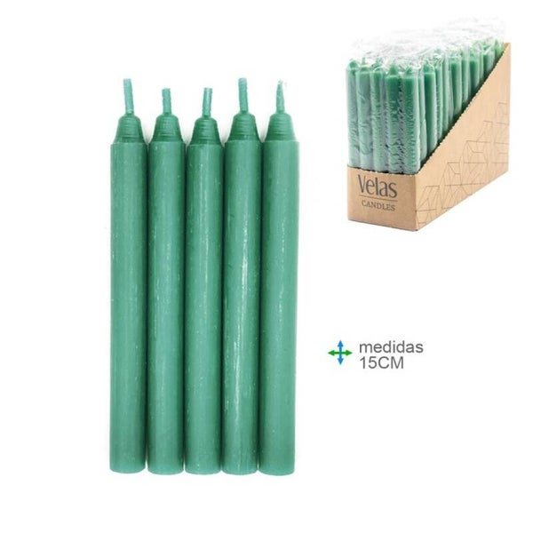 bougie Kaars Ritual Verde 1,5x15cm (15unid)