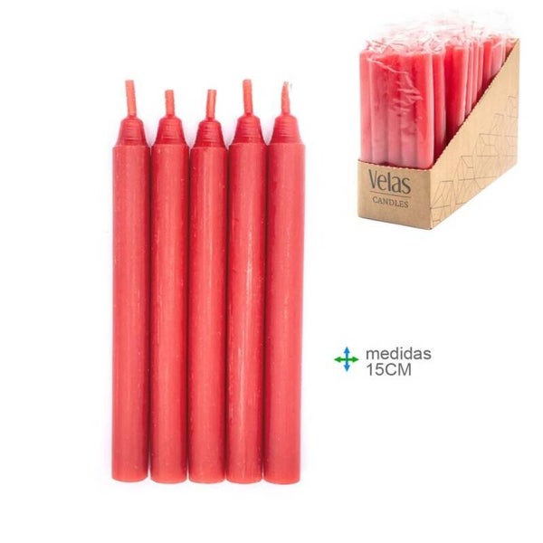 bougie Kaars Ritual Vermelha 1,5x15cm (15unid)