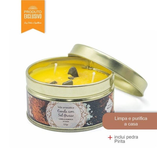 bougie Kaars Pedras Natural Mystic Justiça 120gr (6unid)