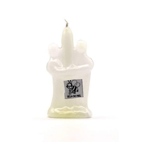 bougie Kaars kunst VELA FORMA CASAL VERM. 10CM 3UNID