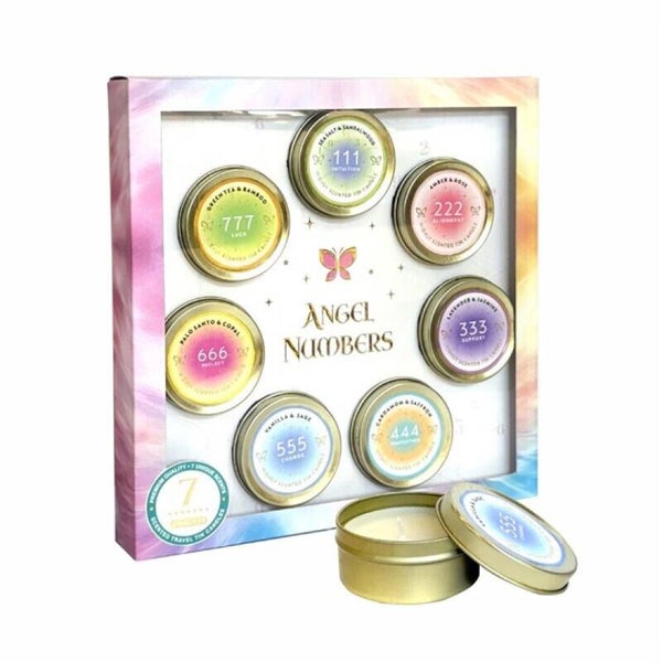 7 geur kaars bougie Números Anjos 50gr verp 12