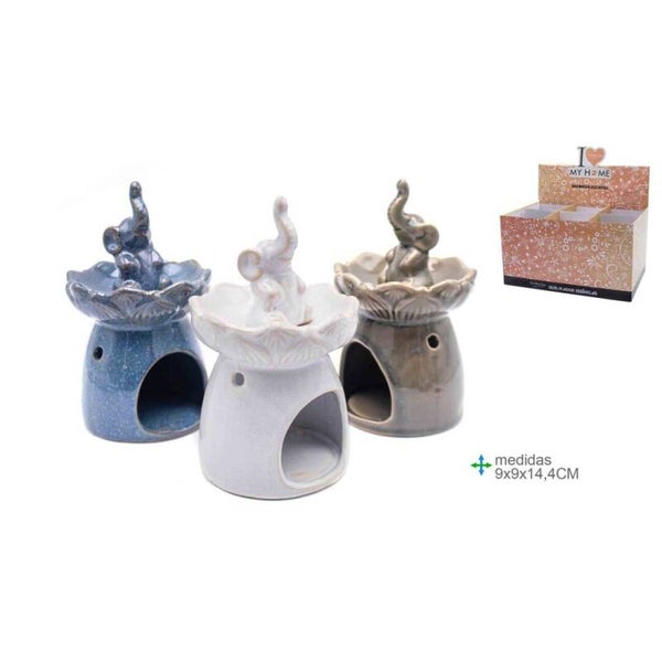 Oliebrander olifant Queimador Essência Cerâmica 9X9X14.4CM (6unid)