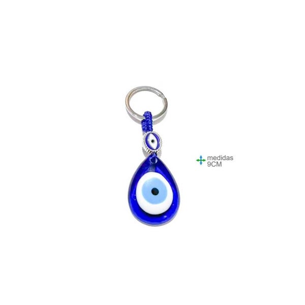 Sleutelhanger Turkse oog   9cm (12unid)