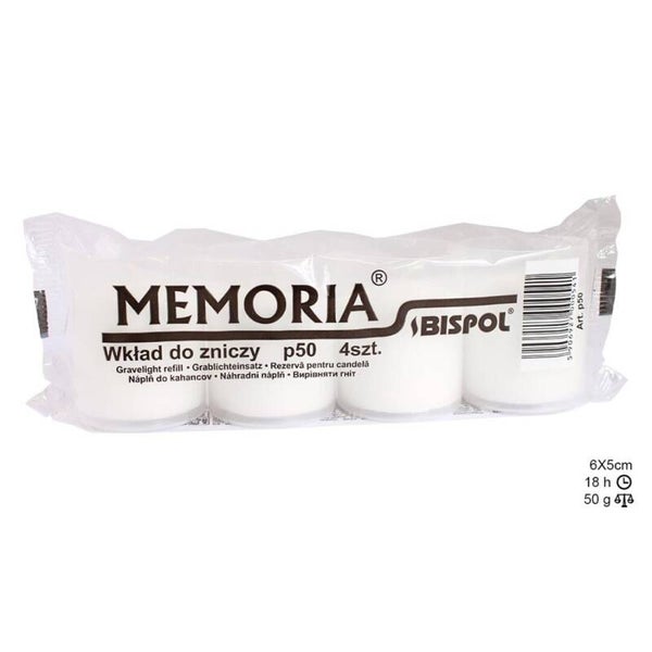 bougie de neuvaine Pack 4 Branco 50g (30unid)