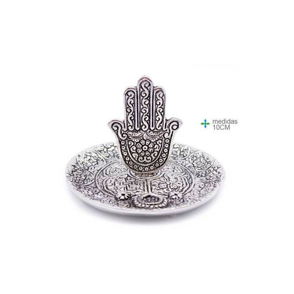 Porta Incenso Metal Mão Fátima 10cm (4unid)