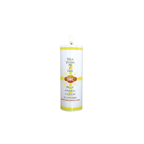 Bougie kaars  7 Days White SAC (10units)