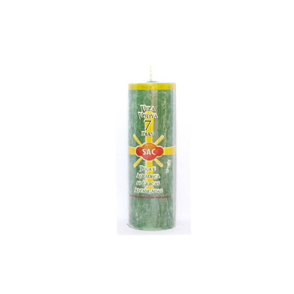 Votive Candle 7 Days Green SAC (10units)