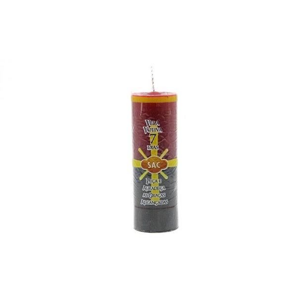 Votive Candle 7 Days Red/Prt SAC (10 unit)