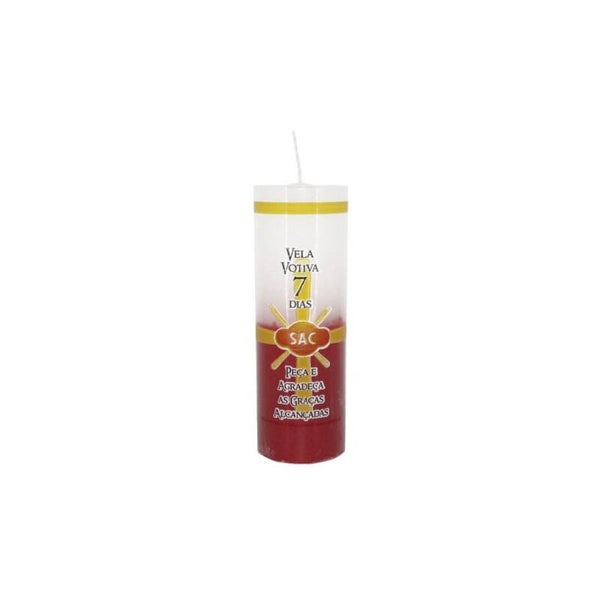 Votive Candle 7 Days Bra/Verm SAC (10unit)