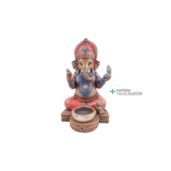 Porta Velas Ganesh 13x12,5x20cm Verp 6