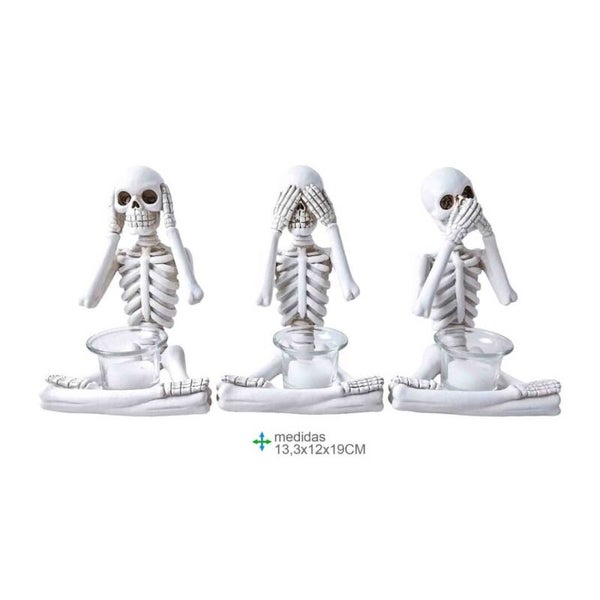 Skelet HZZ zit Resina 13,3x12x19cm (12 unid)