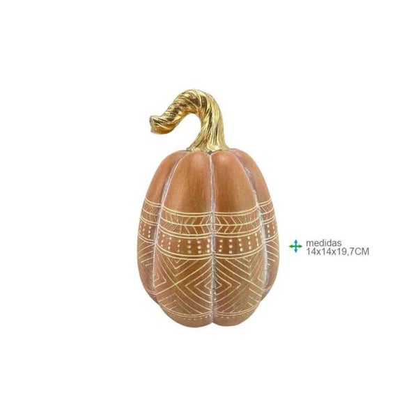 Fruit Resin Pumpkin 14x14x19.7cm verp 12
