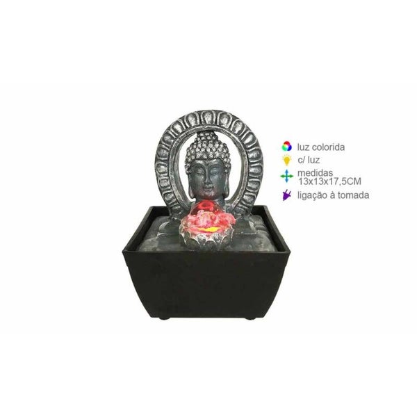 Resin Buddha Fountain 13x13x17.5 Verp 4