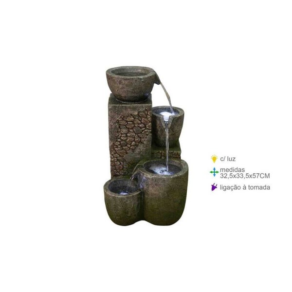 Fonte Resina Natureza 32,5x33,5x57cm