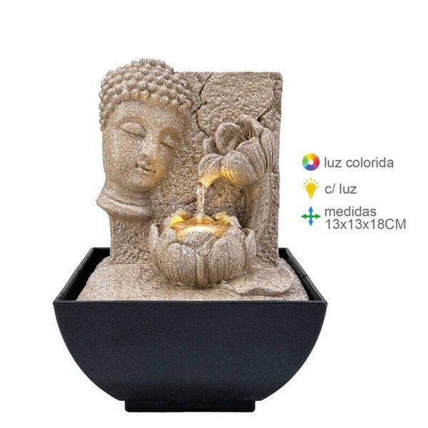 Fonte Água Resina Buda 13x13x18cm Verp 4