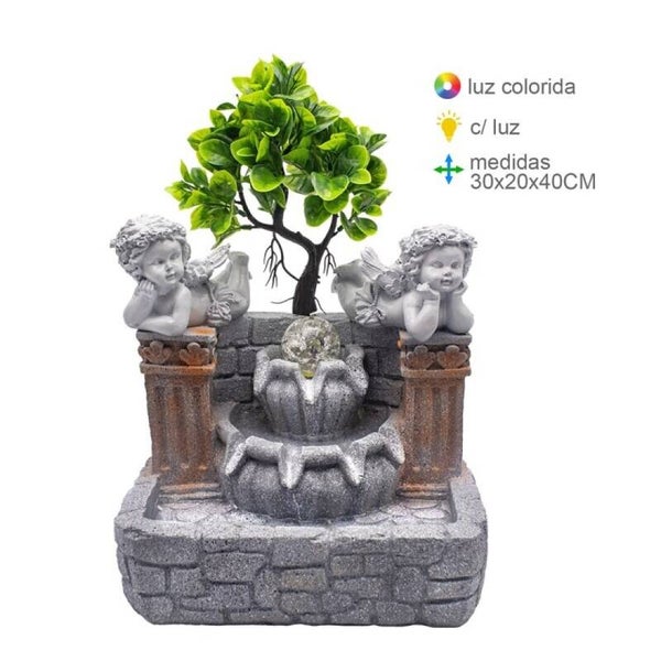Fontein met engel  30x20x40cm Verp 4