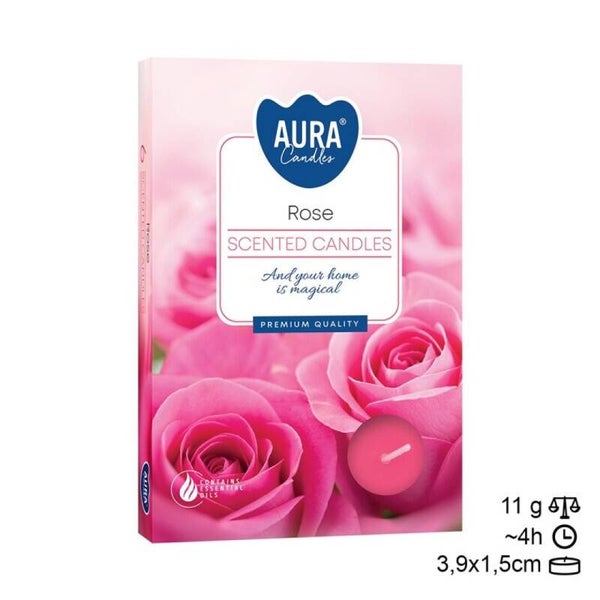 Bougie kaars Tea Light 6 Frutos fruit geur. (24 unid)