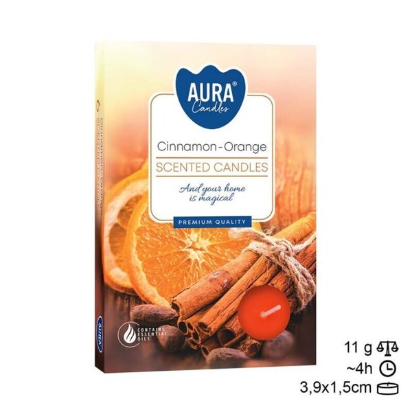 Bougie kaars Tea Light 6 Frutos fruit geur. (24 unid)
