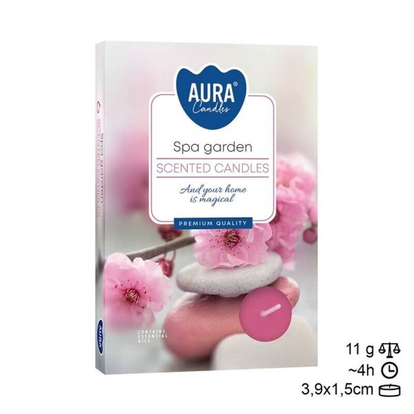 Bougie kaars Tea Light 6 Frutos fruit geur. (24 unid)
