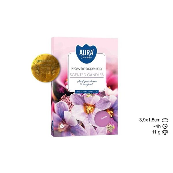 Bougie kaars Tea Light 6 Frutos fruit geur. (24 unid)