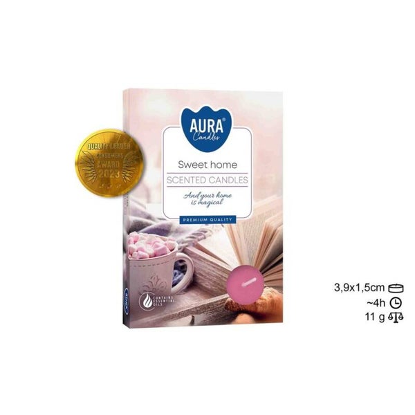 Bougie kaars Tea Light 6 Frutos fruit geur. (24 unid)