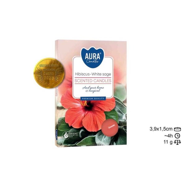 Bougie kaars Tea Light 6 Frutos fruit geur. (24 unid)