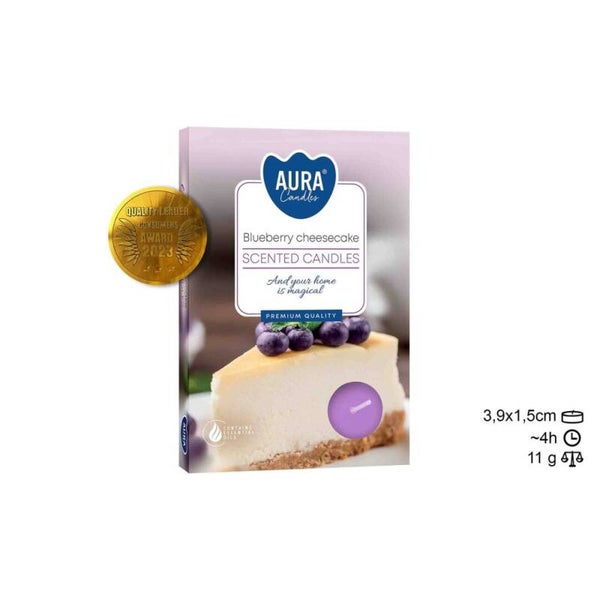 Bougie kaars Tea Light 6 Frutos fruit geur. (24 unid)