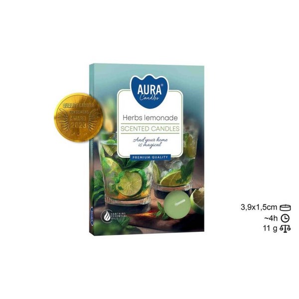 Bougie kaars Tea Light 6 Frutos fruit geur. (24 unid)
