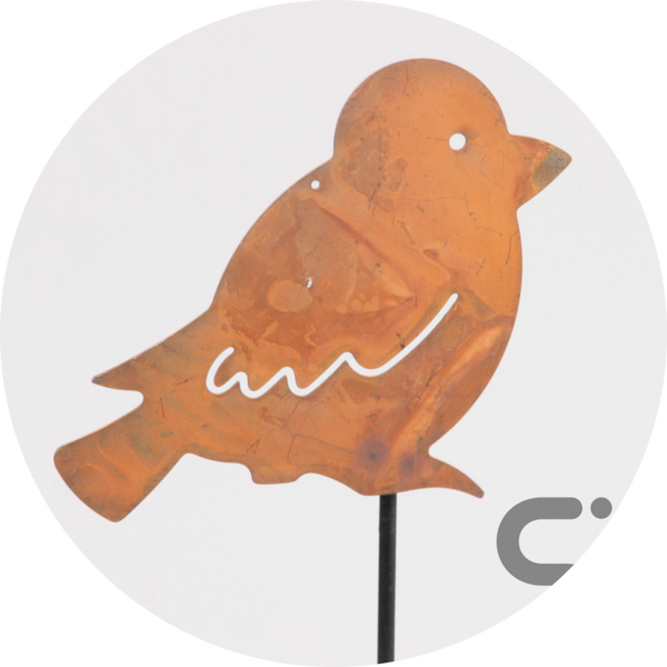 VOGEL METAAL 16X13 CM OP STOK 80 CM YZ2002 Verp 36