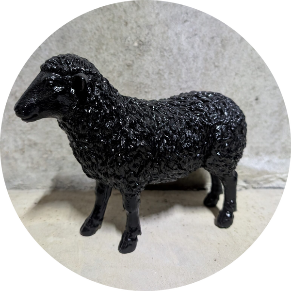 Schaap gekleurd 20 cm verp 12