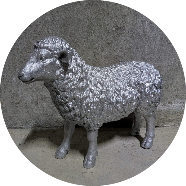Schaap gekleurd 20 cm verp 12