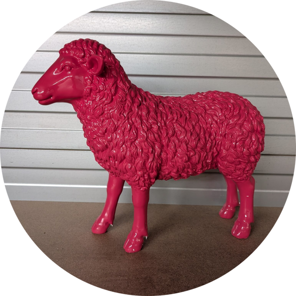 Schaap staand kleur laminaat 70 cm