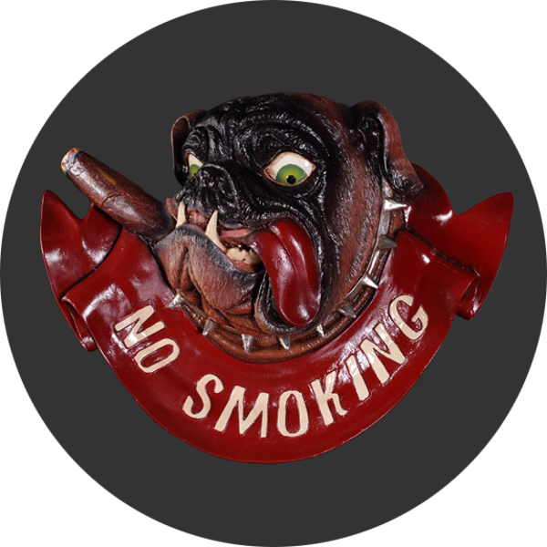 DHB47 No smoking BULDOG HANGBORD 35 cm