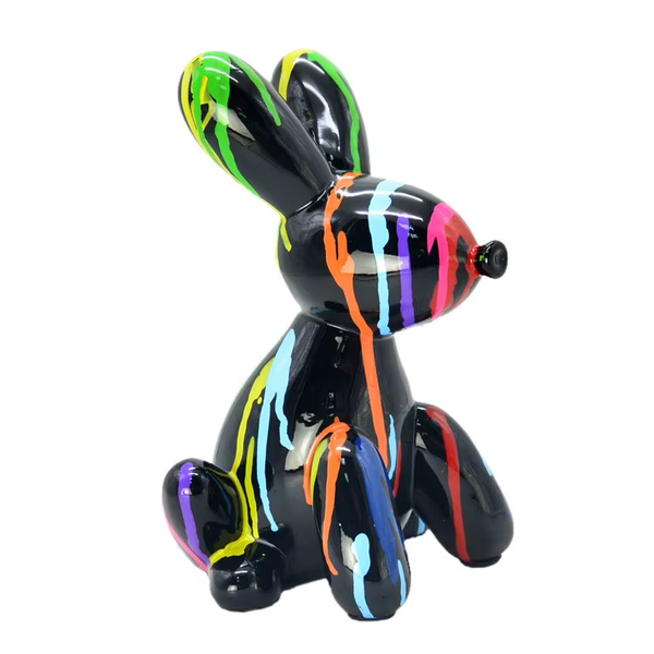 Design kunst sculpturen Nieuwe ballon hond zit in diverse kleur en maat 10 cm