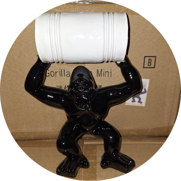 Mini gorilla aap met ton kleur 20 cm verp 12