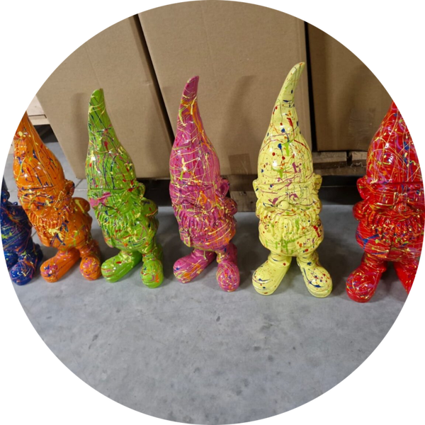 Kabouters 6 ass kleur splache 40 cm verp 12