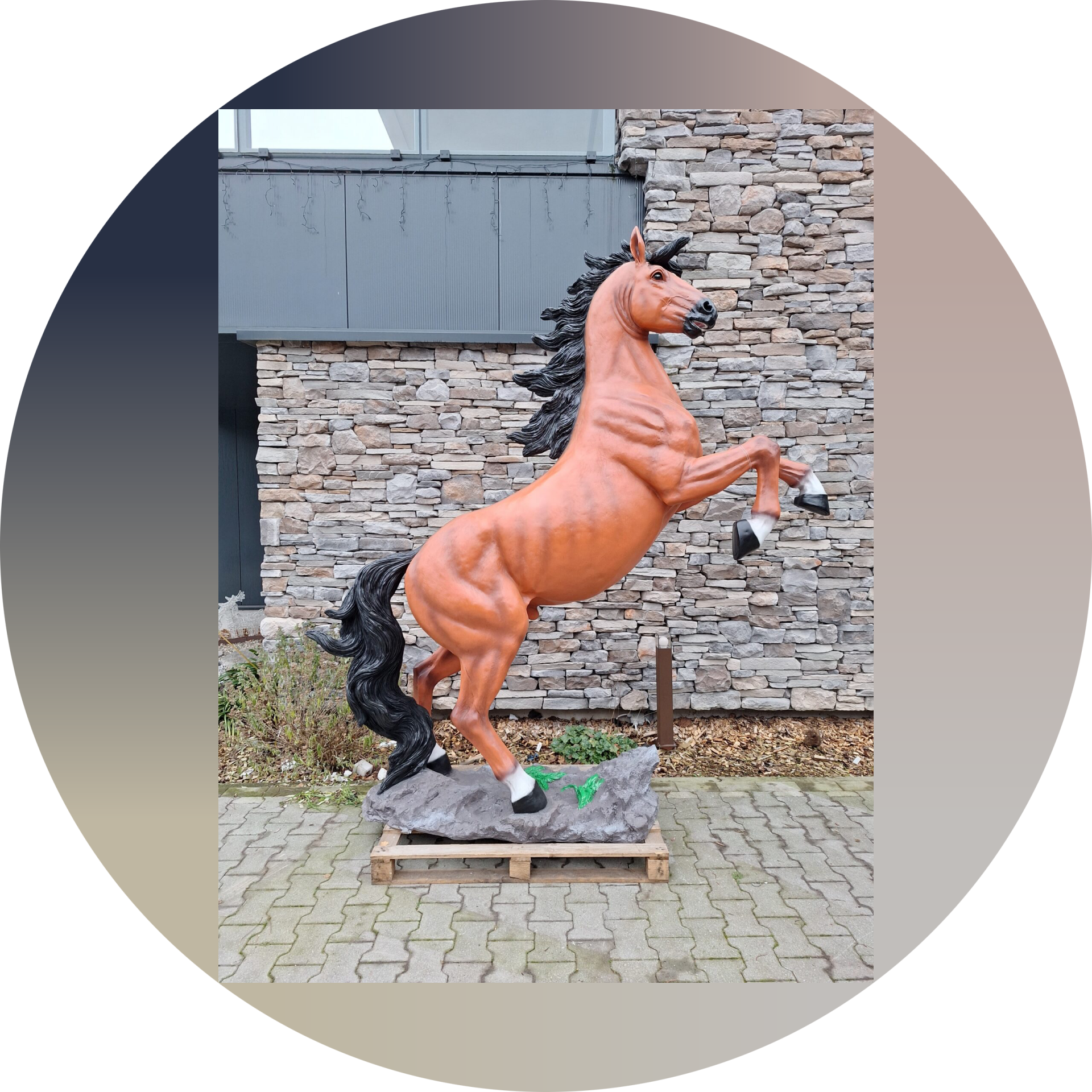 Paard Stijgerend glasvezels laminaat 280cm