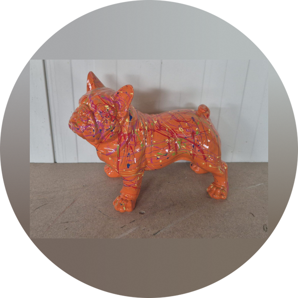 France buldog staan splash 40 cm verp 2