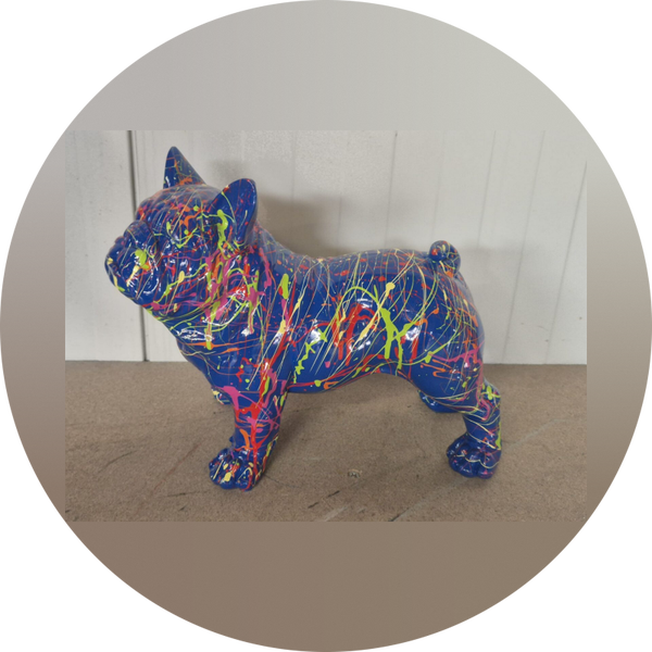 France buldog staan splash 40 cm verp 2