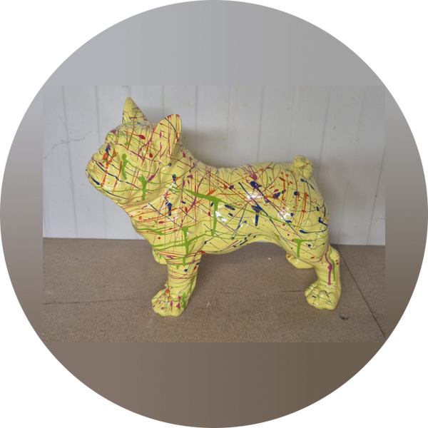 France buldog staan splash 40 cm verp 2